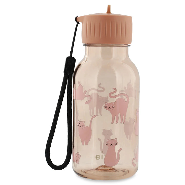 Trixie Tritan™ Kids Water Bottle | 350 ml Leak-Proof Drinking Bottle with Easy-Sip Spout, Carry Loop &amp; Dishwasher-Safe Design | 3 Years Onwards | Charming Cat