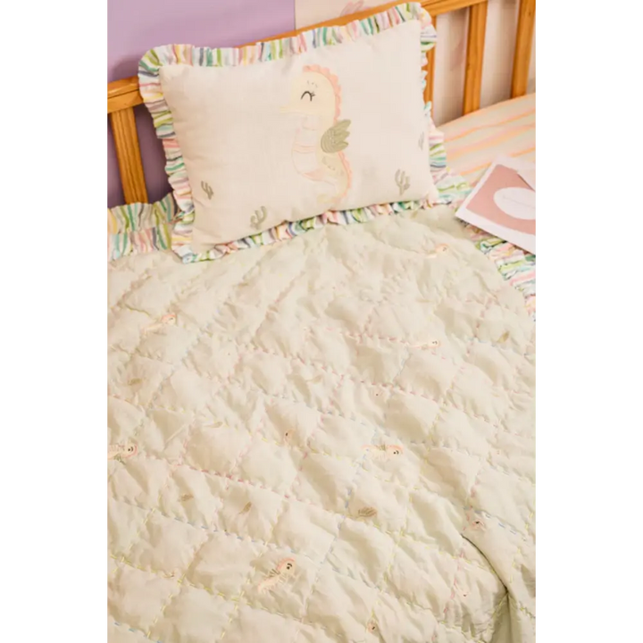 Fa Home Seahorse Dreams Blanket Set - Multi