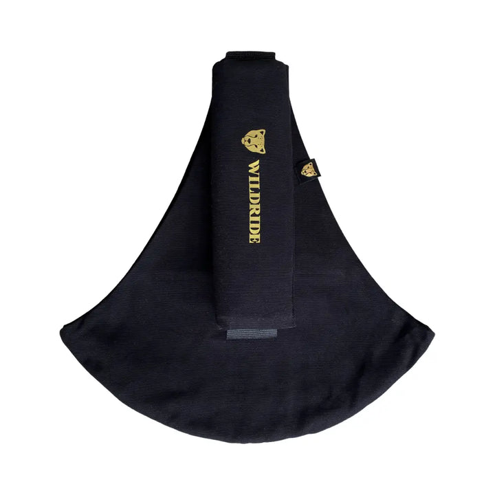 Wildride Toddler Carrier | Lightweight 100% Cotton Hip Seat Baby Carrier for Toddlers 9 Months–4 Years | Ergonomic, Portable &amp; Travel-Friendly Child Carrier | Comfortable Alternative to Stroller for Everyday Use - Black