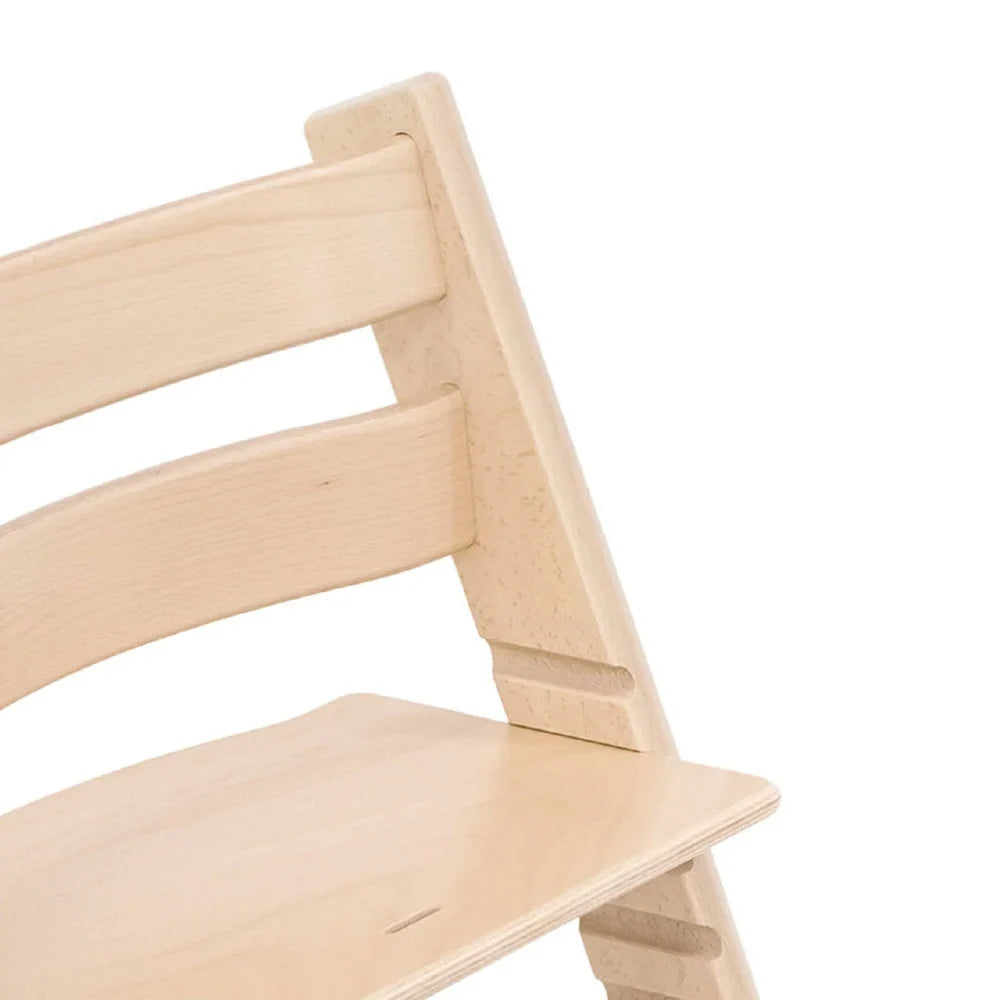 Stokke Tripp Trapp Highchair for Life - Adjustable Wooden Highchair for Baby, Toddlers &amp; Adults, Ergonomic Seat with Posture Support, Timeless Scandinavian Design, Durable Solid Wood, Perfect for Mealtime &amp; Family Dinner,  Upto 136kg - Natural