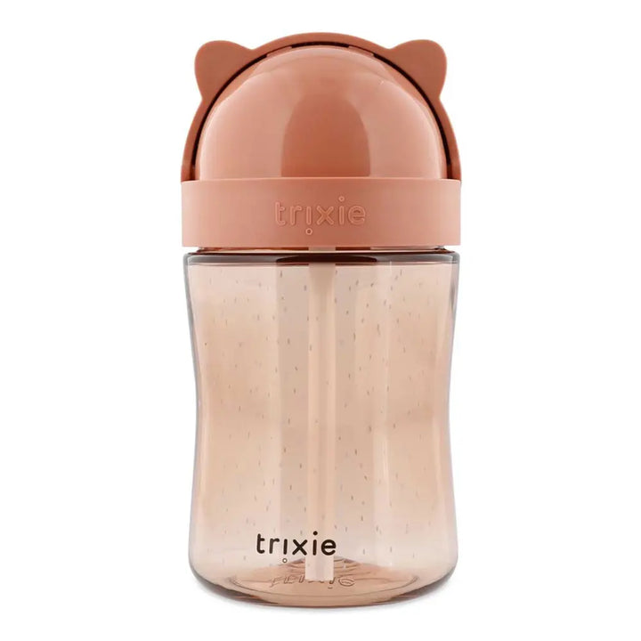 Trixie Straw Cup | Spill-Resistant Tritan™ Drinking Cup with Hygienic Lid &amp; Easy-to-Clean Design for Independent Drinking | 9 Months Onwards | Mrs. Cat