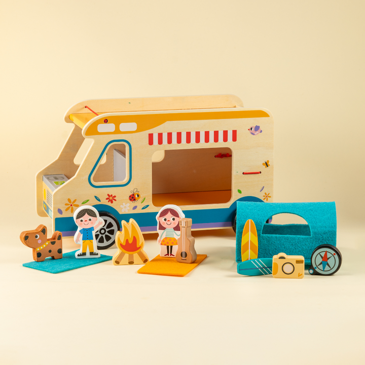 Playbox Little Camper Wooden Camping Toy Set for Kids