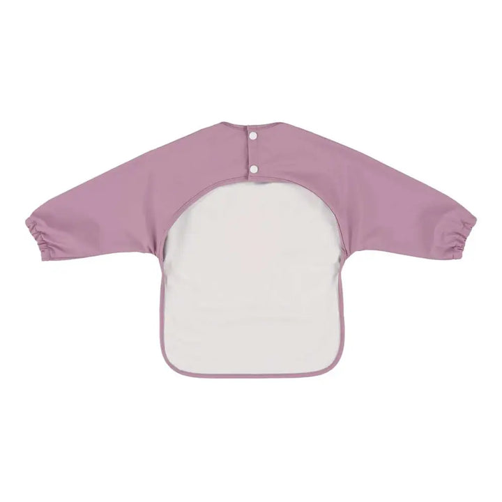 Trixie Waterproof Long Sleeve Baby Bib | Full-Coverage Feeding Bib with Food Catcher Pocket &amp; Easy-Clean Design | 6 Months Onwards | Mrs. Peacock