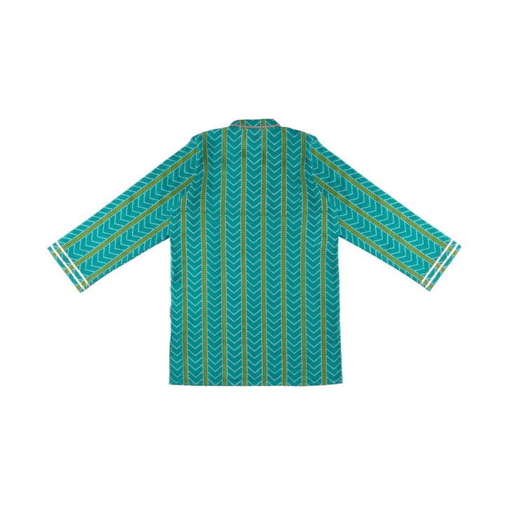 Dulaar Cotton Kurta Pyjama Set for Boys (Gota Work)-Zig and Zag