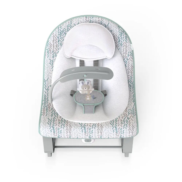 Ingenuity Keep Cozy 3-in-1 Grow with Me Baby Bouncer, Rocker &amp; Toddler Seat with Vibrations, Spruce, 0 - 30 months