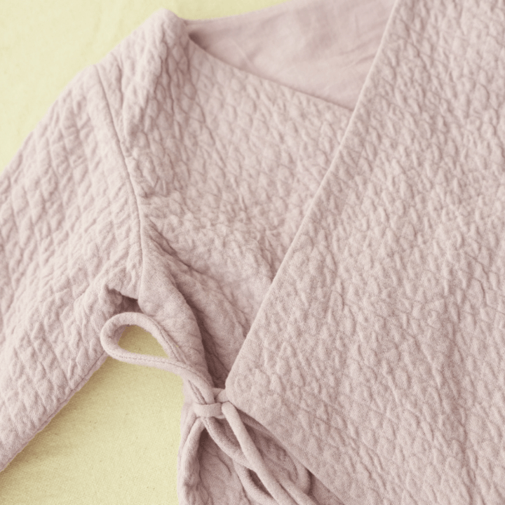 First Feather Baby Kimono Wrap Set - Orchid Tulle