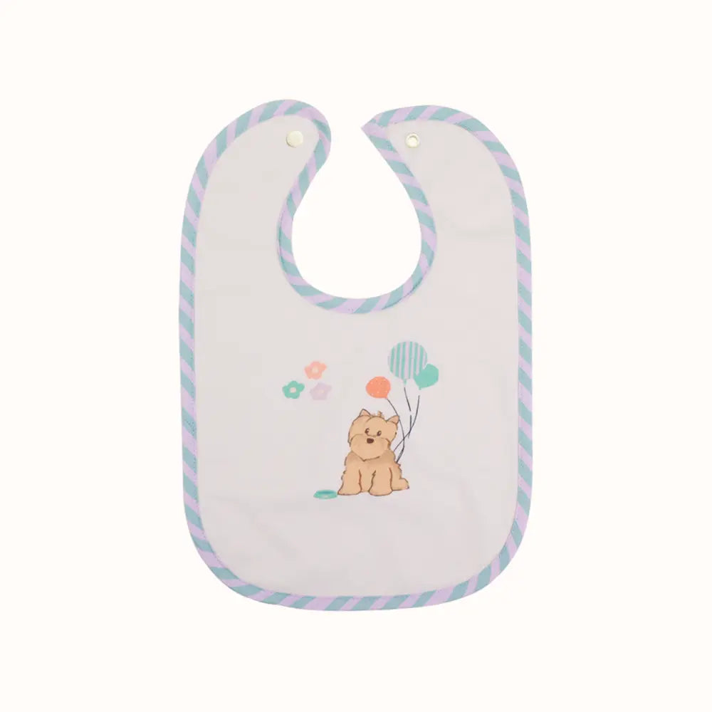 Abracadabra Cotton Jersey Toddler Bib Set (Pack of 2) - Puppy Love - 6-36 Months