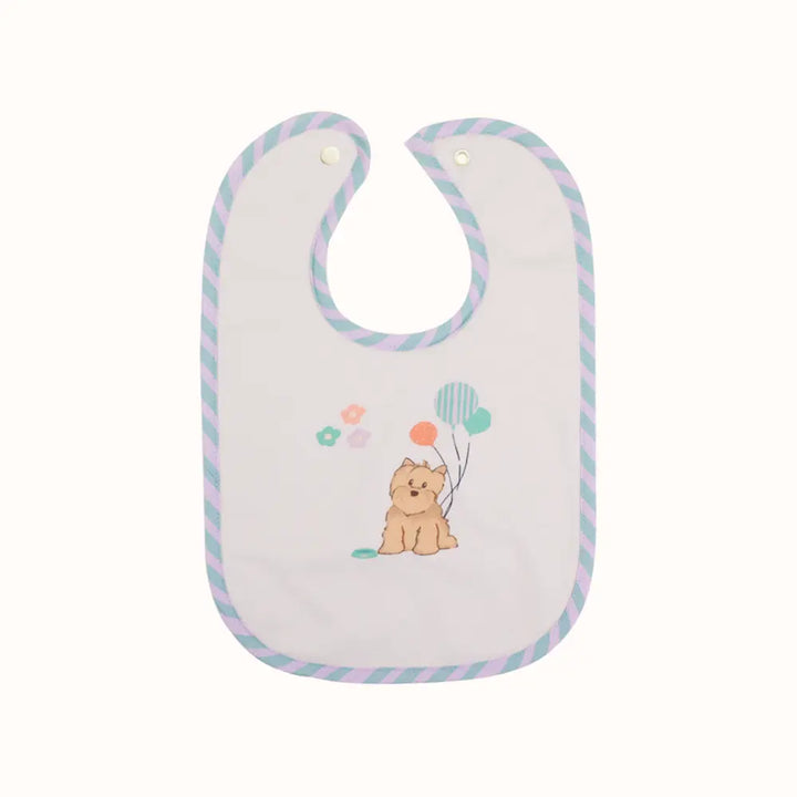 Abracadabra Cotton Jersey Toddler Bib Set (Pack of 2) - Puppy Love - 6-36 Months