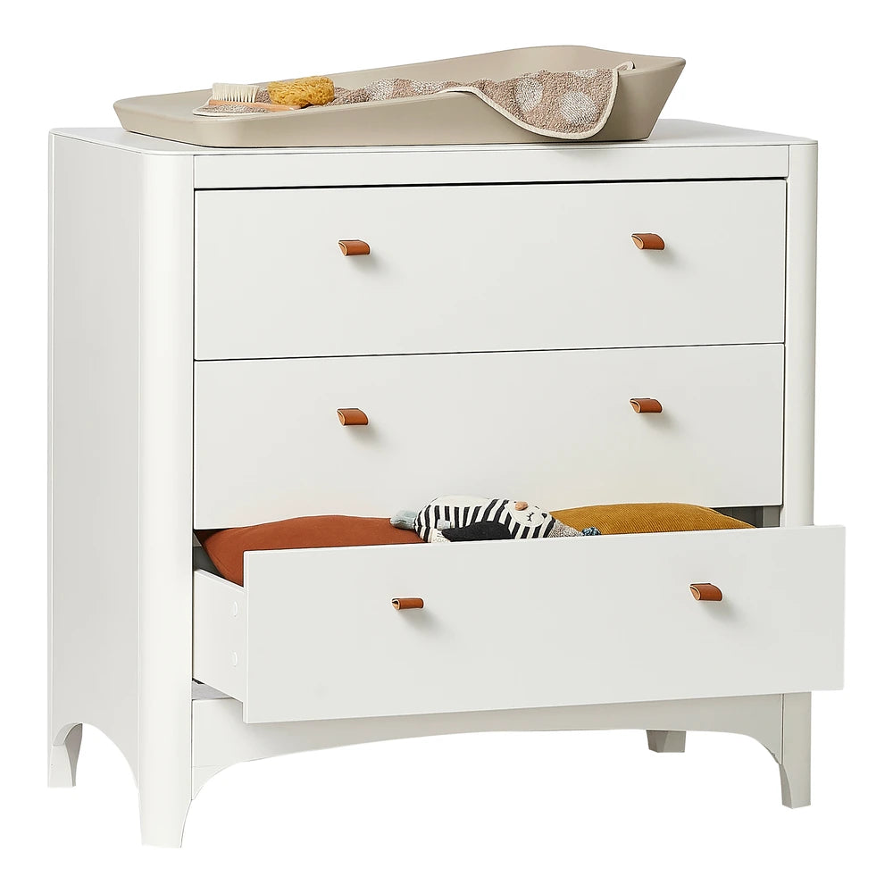 Leander Classic Dresser for Baby &amp; Kids, 3 Soft-Close Drawers, Spacious Storage, Rounded Corners