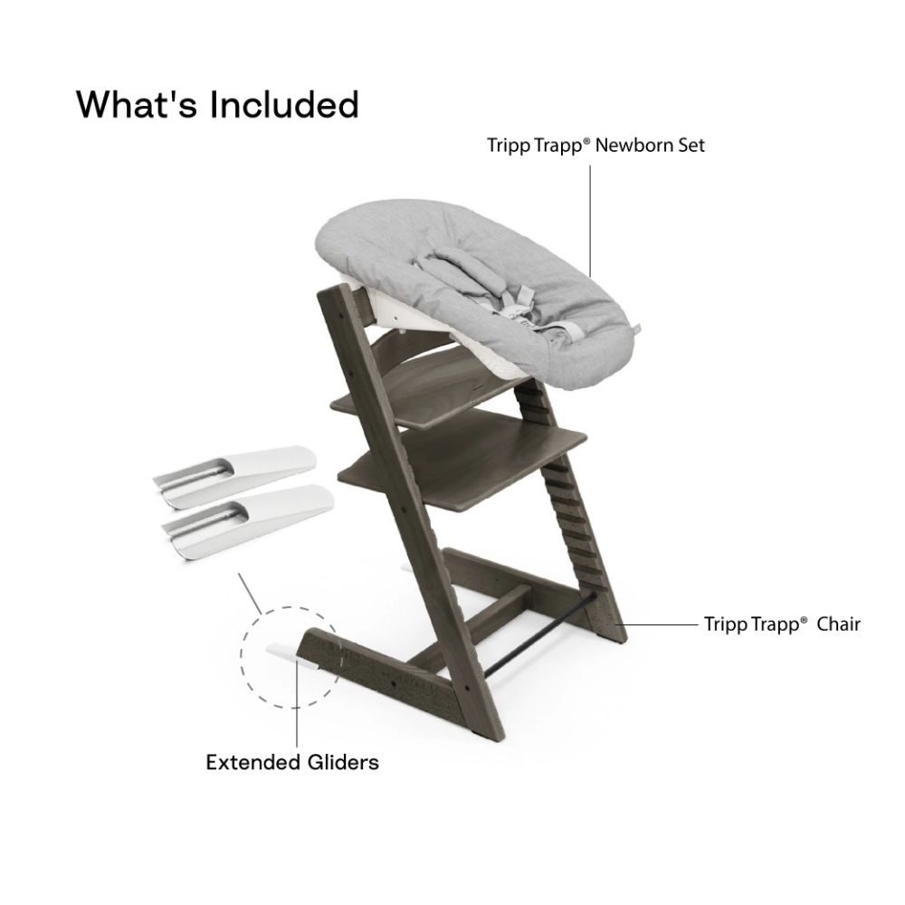 Stokke® Tripp Trapp Newborn Combo (Chair & Grey Newborn set)