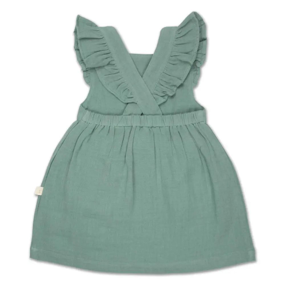 Tiny Twig Crinkle Angel Dress - Jade