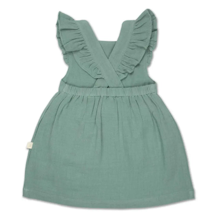 Tiny Twig Crinkle Angel Dress - Jade