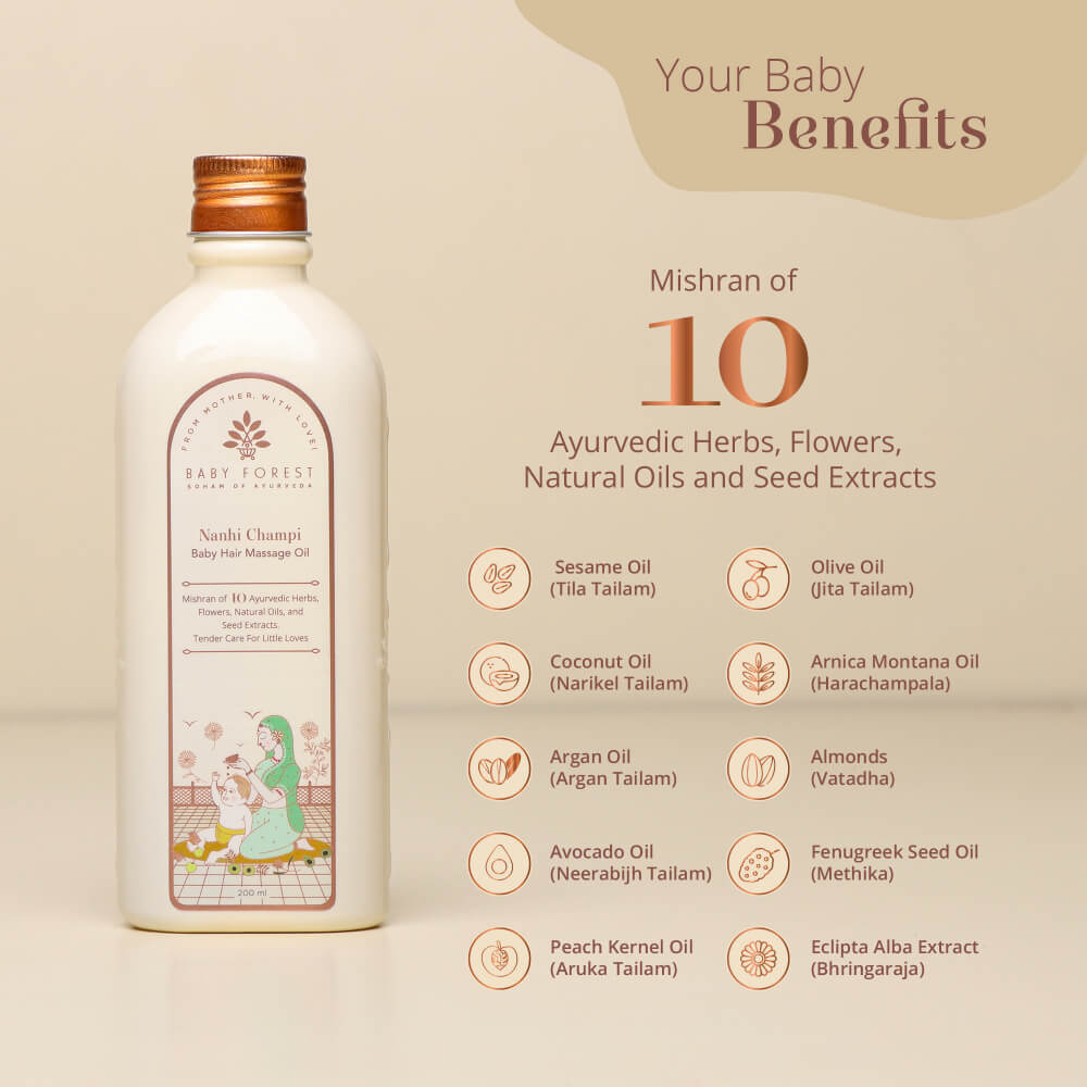Baby Forest Nanhi Champi Baby Hair Massage Oil - 200ml