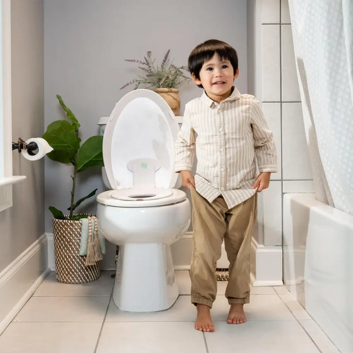 Ingenuity Flip &amp; Sit Potty Toddler Toilet Training Seat for Round &amp; Elongated Toilets, 18- 60 months
