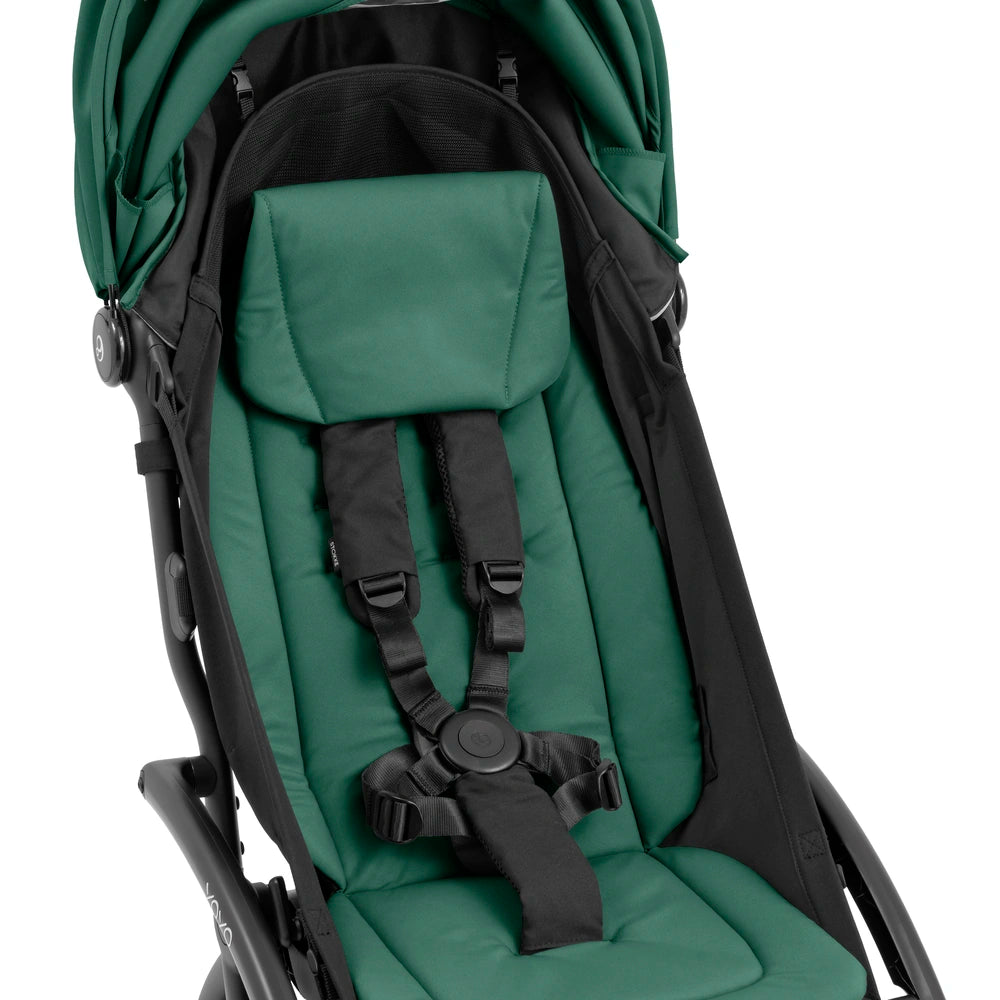 Stokke YOYO⁵  Seat Pack | 6 Months+ | Redesigned Padded Seat | Extendable Canopy | Zipped Back Pocket | Lightweight &amp; Comfortable | For Babies 6 Months to 4 Years | Requires YOYO Frame (Sold Separately) | Forest