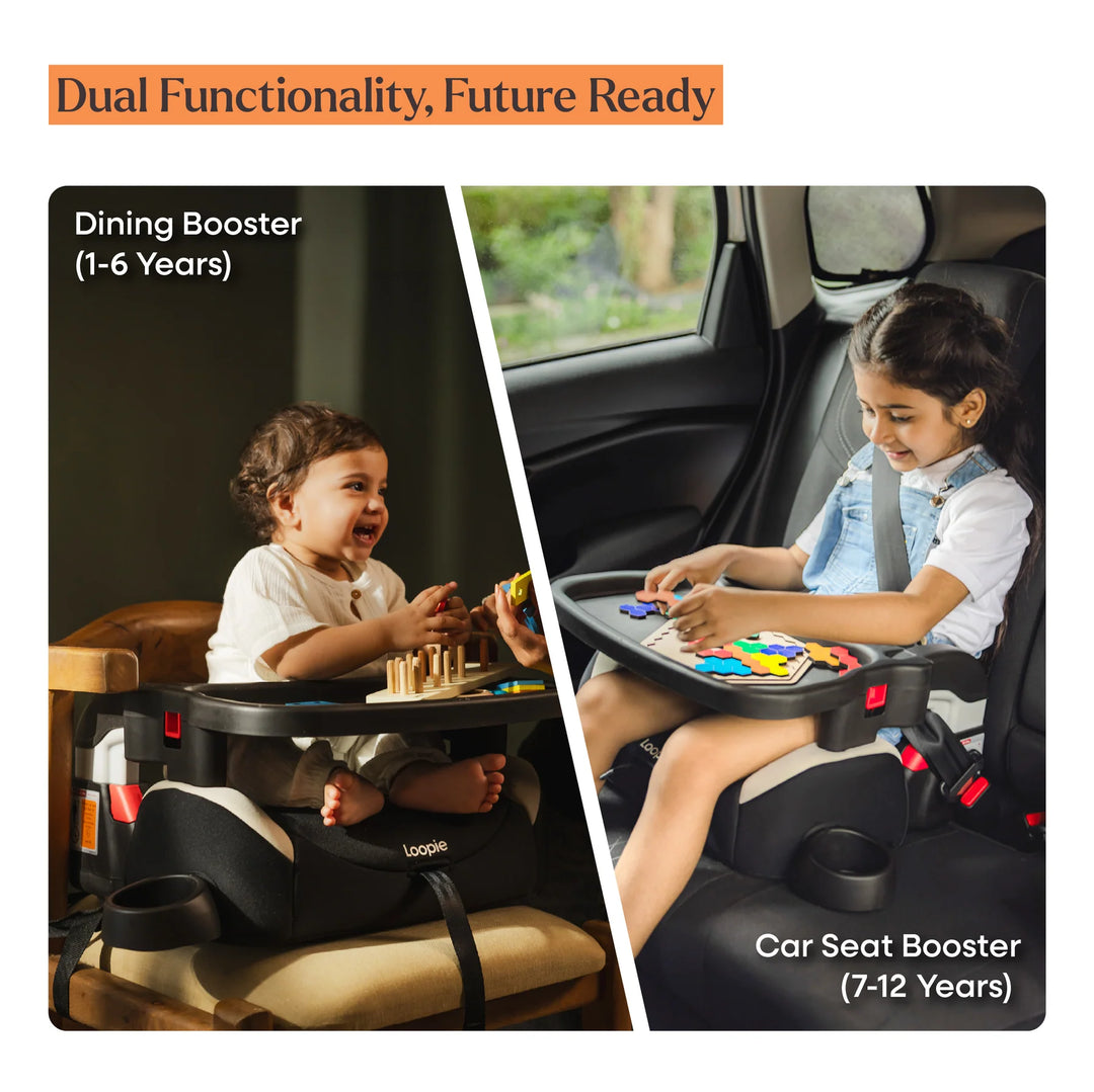 Loopie Lift | Booster Car Seat - Black