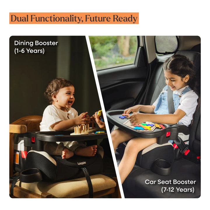 Loopie Lift | Booster Car Seat - Black