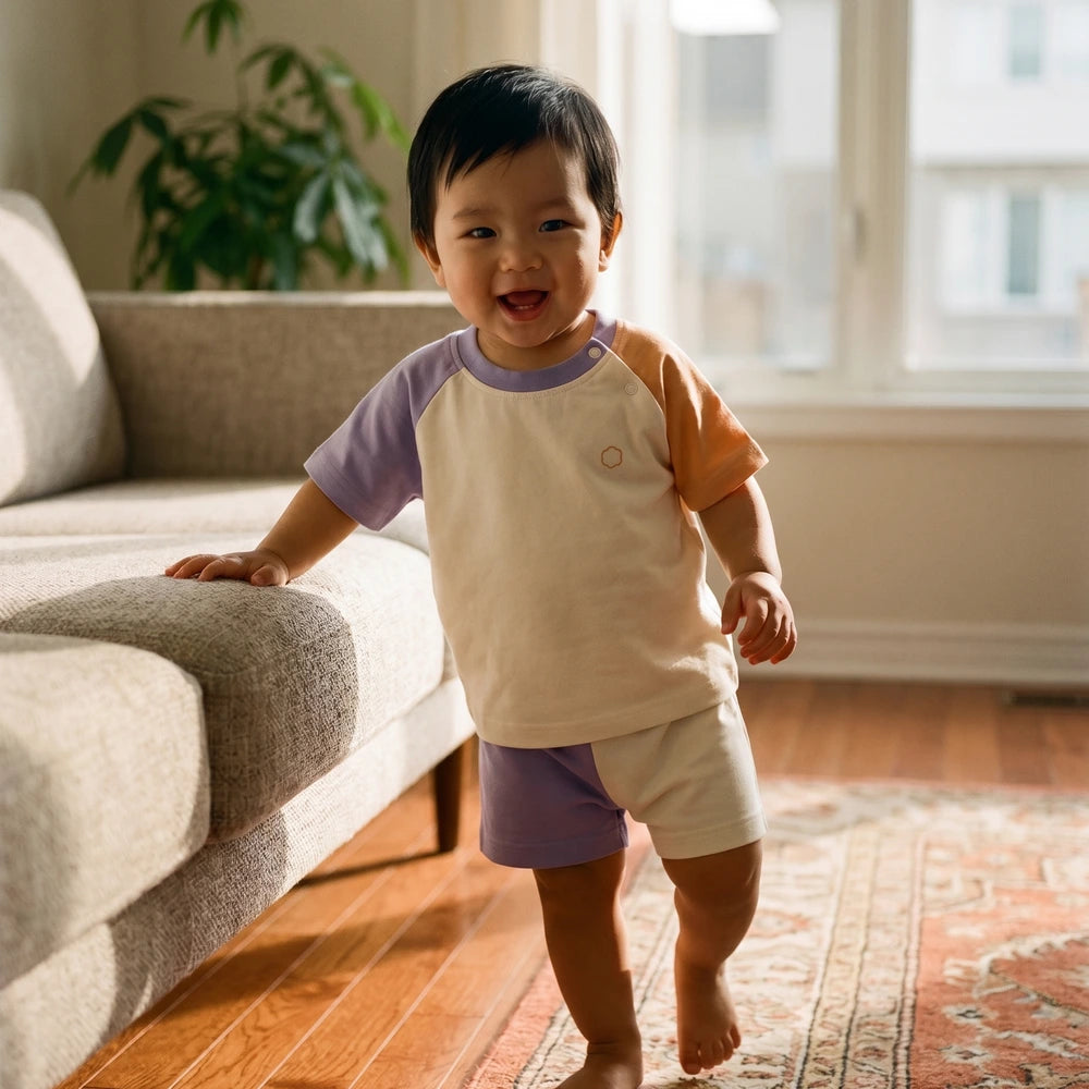 Faura Unisex Banana Cotton Day Time Co-ord - Cream