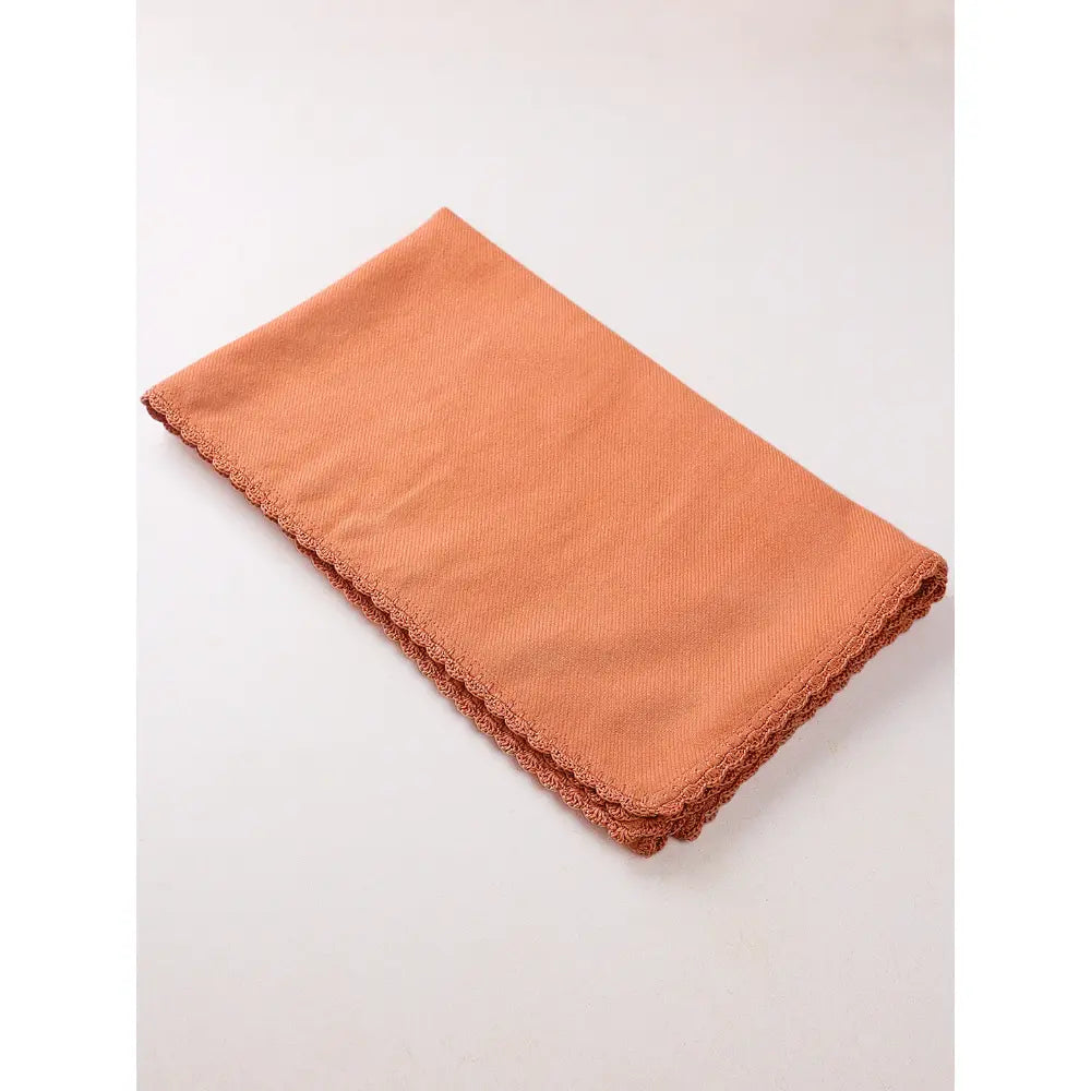 The Baby Trunk  Pure Cashmere Sunset Baby Blanket - Sunset Orange