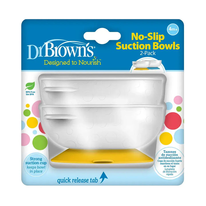 Dr. Brown’s No-Slip Suction Bowls 2-Pack