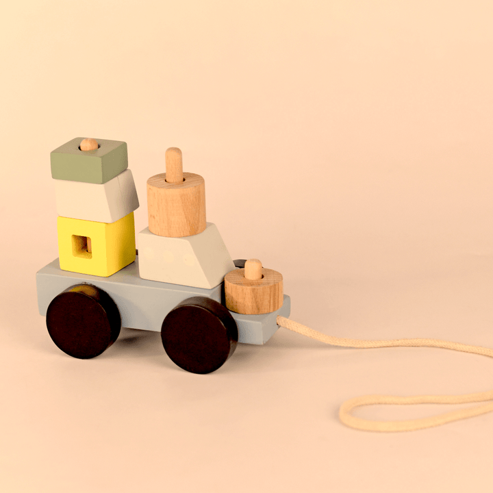 Playbox Wooden Pull Along Ship Toy Set