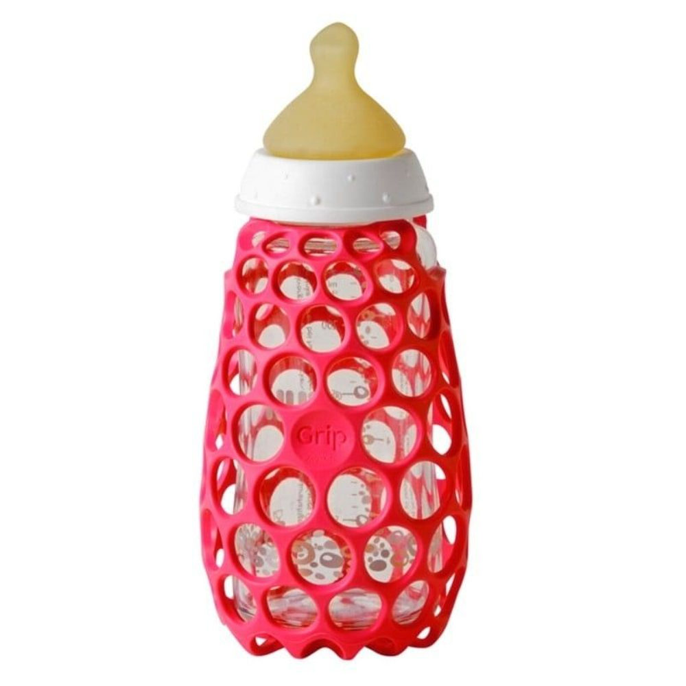 Cognikids Grip Baby Bottle Gripper - Rose