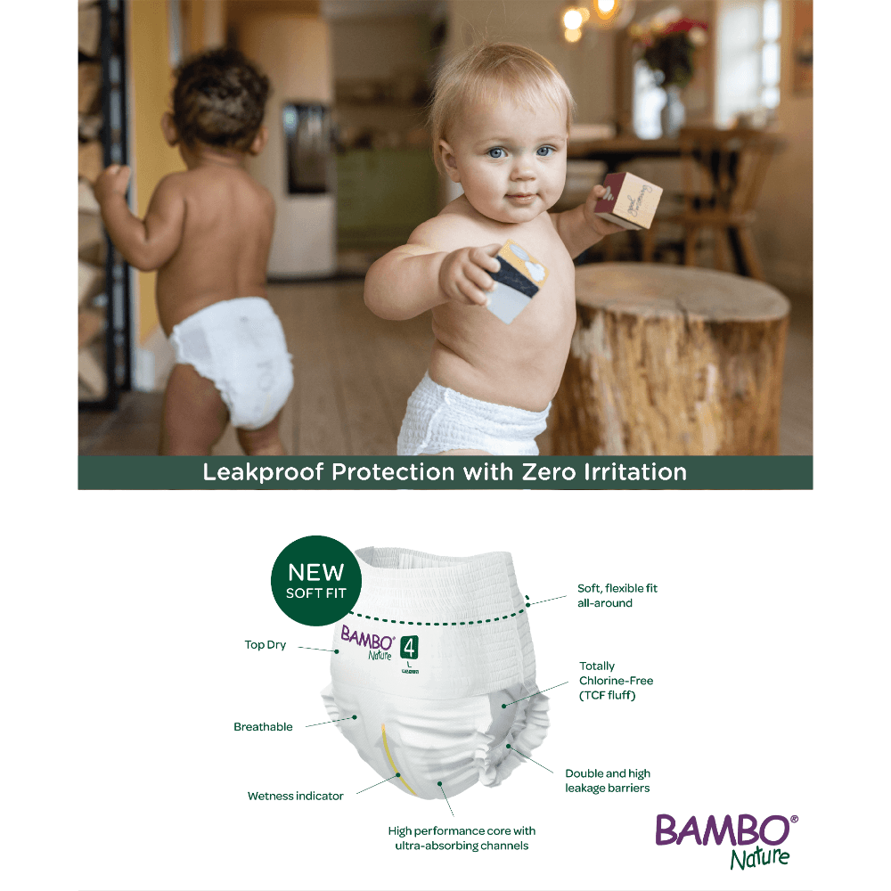 Bambo Nature Monthly Box - Skin Friendly Pant Style Diapers