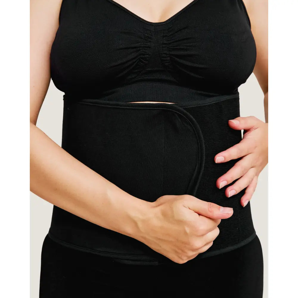 Carriwell Cotton Post Delivery Belly Support and Postpartum Band - Black
