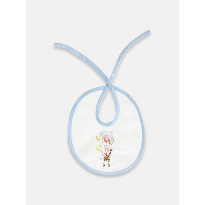 The Baby Trunk White Organic Cotton Carnival Print Bib For Newborn Baby