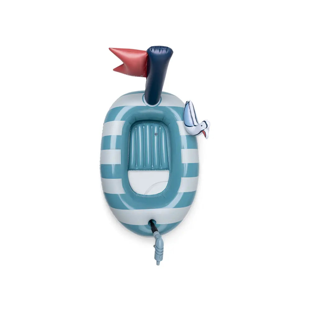 Swim Essentials Float Boat White Seagull Print, Inflatable Baby Bath Tub for Infants 0–12 Months