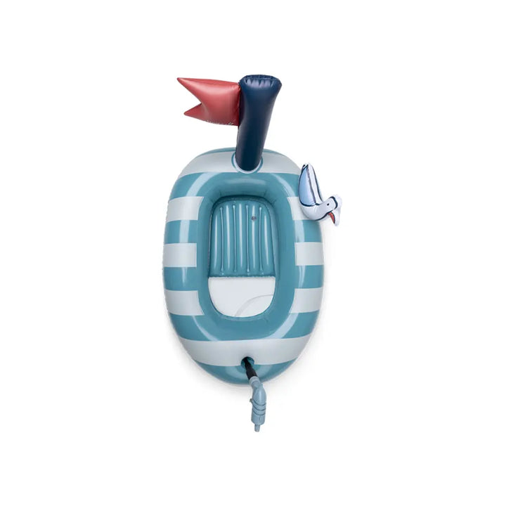 Swim Essentials Float Boat White Seagull Print, Inflatable Baby Bath Tub for Infants 0–12 Months