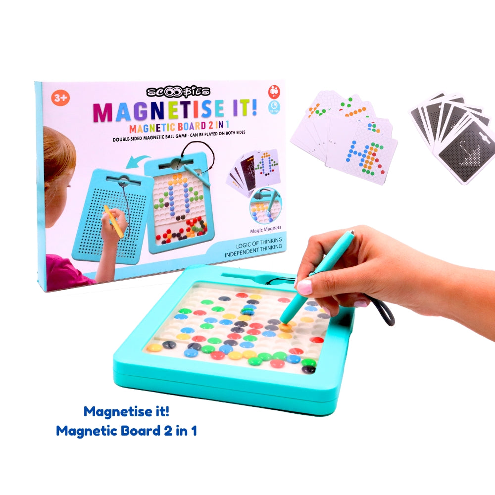 Scoobies Magnetise It - Double Sided Magnetic Board with Stylus