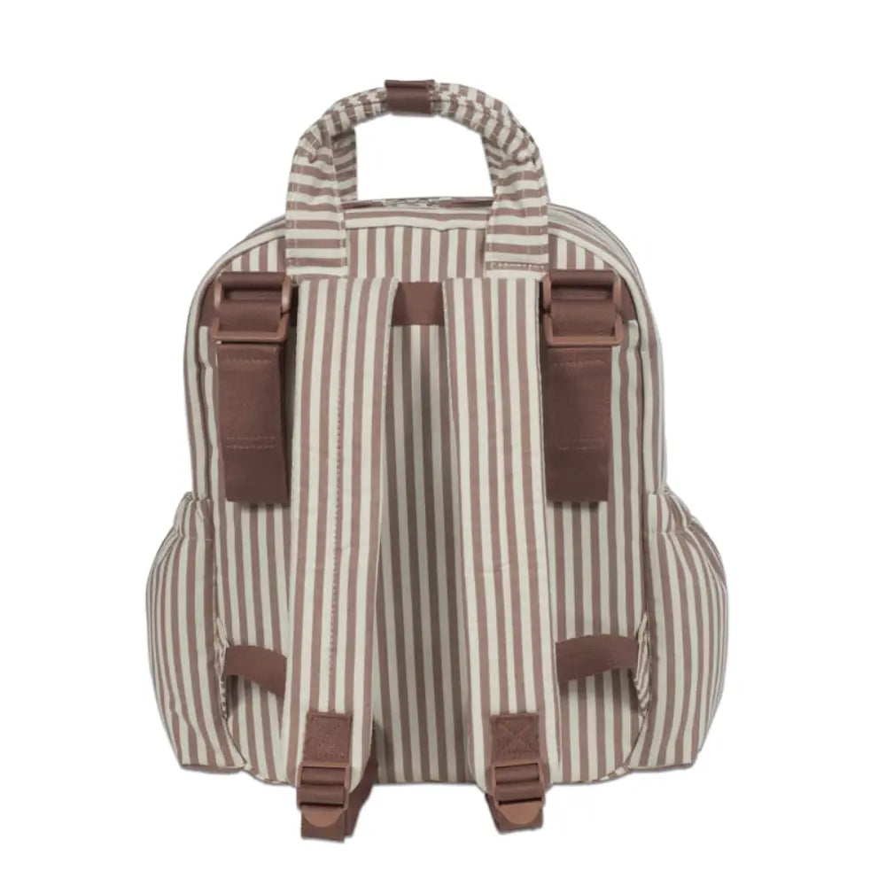 Walking Mum Praliné Moka Diaper Backpack with Changing Mat, Water-Resistant Maternity Backpack with Insulated Bottle Pocket, Wet Pocket, Multiple Organisers &amp; Stroller Straps
