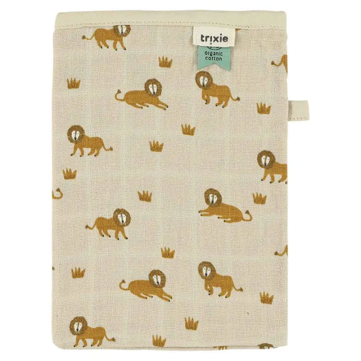 Trixie Muslin washcloths 3-pack mix - Lively Lion
