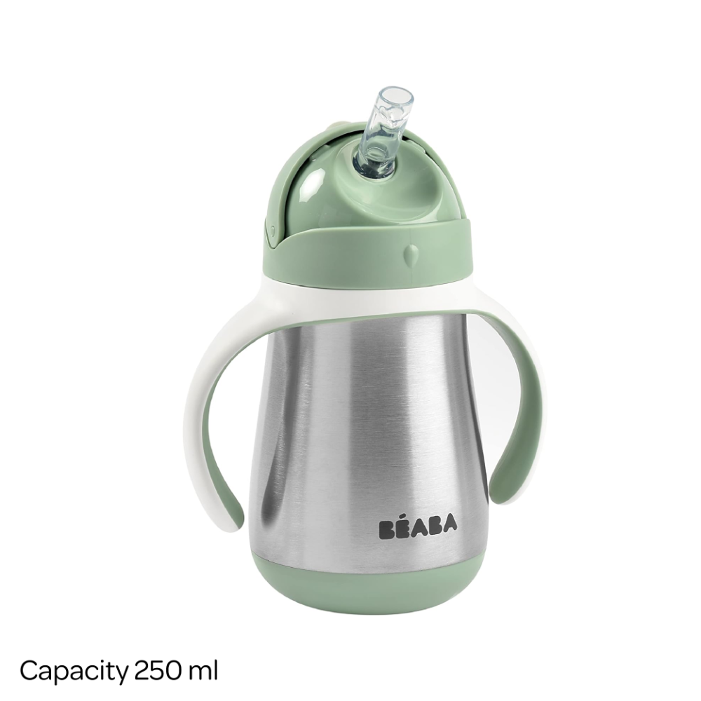 Beaba Stainless Steel Straw Cup - 250 ml