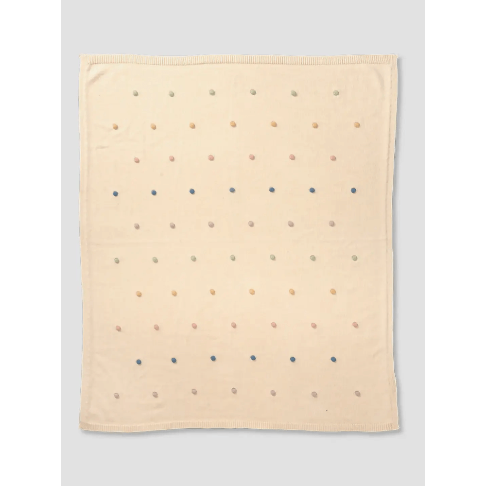 The Baby Trunk Organic Rainbow &amp; Dots Baby Blanket Gift Box Set (Pack Of 2) Newborn Baby Care Soft Comfort