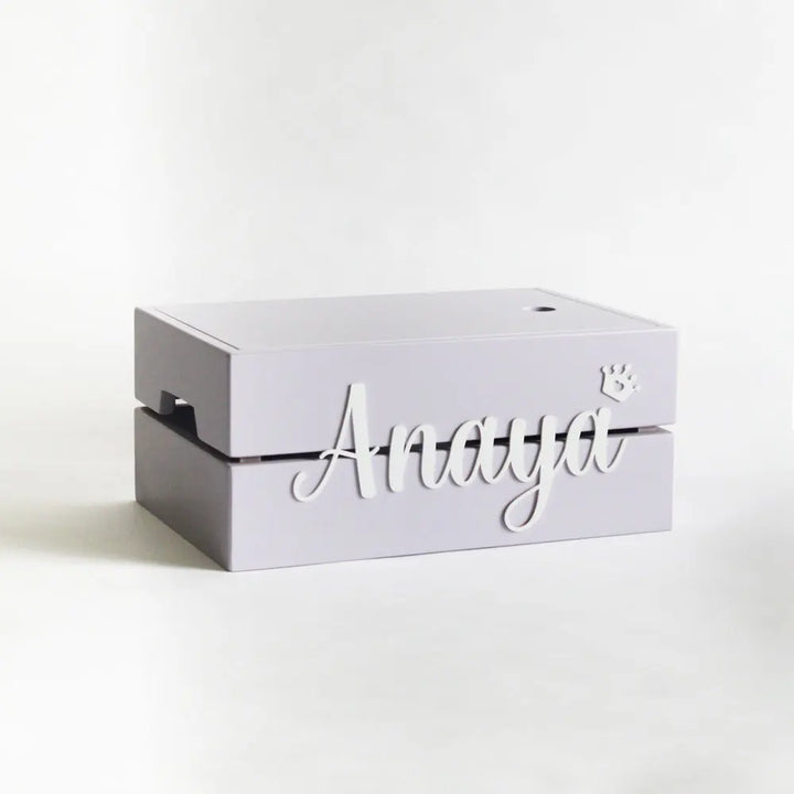 The Tiny Trove Personalized Name Box - Lilac