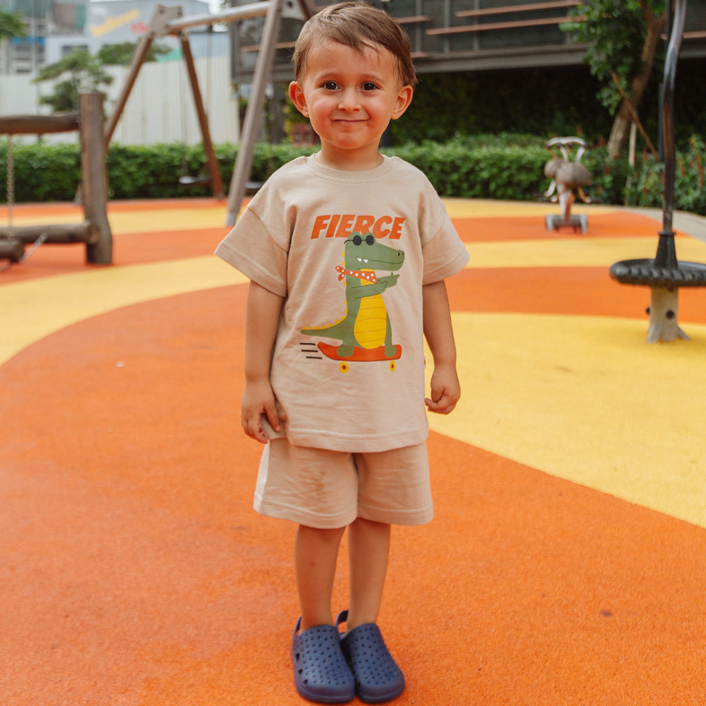 Dulaar Tee &amp; Shorts Co-ord Set - Cleo the Crocodile