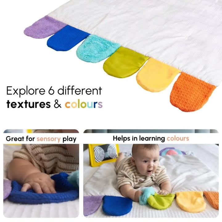 Curious Cub Wooden Baby Play Gym | 11-in-1 Montessori Activity Gym &amp; Playmat | Newborn Sensory Development Toy | 0-12 Months