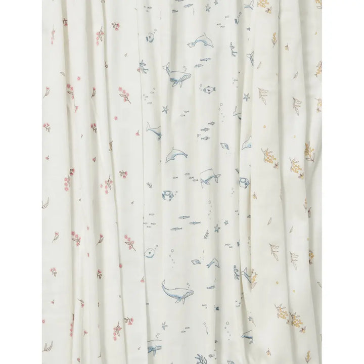 Purebaby Unisex Organic Cotton Bunny Rug &amp; Snookie Pack - Vanilla Blossom