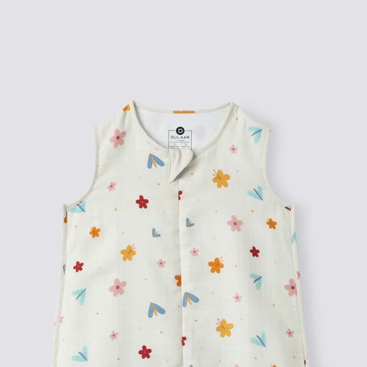 Dulaar Organic Muslin Sleep Bag - A World in Bloom