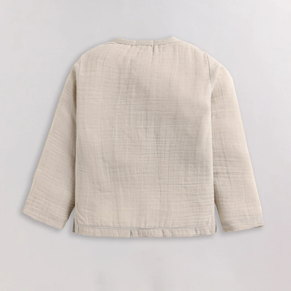 Cot &amp; Candy Baby Organic Boys Cordset - Oatmeal