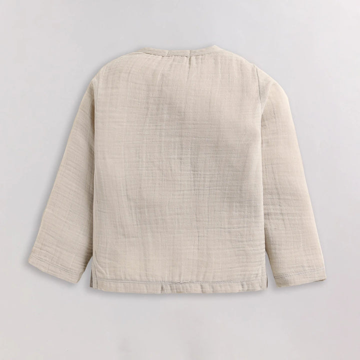 Cot &amp; Candy Baby Organic Boys Cordset - Oatmeal