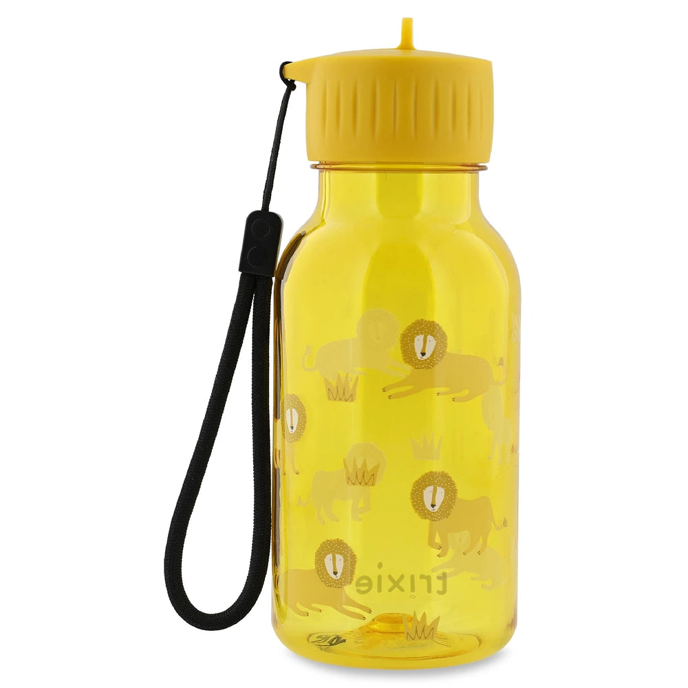 Trixie Tritan™ Kids Water Bottle | 350 ml Leak-Proof Drinking Bottle with Easy-Sip Spout, Carry Loop &amp; Dishwasher-Safe Design | 3 Years Onwards | Lively Lion
