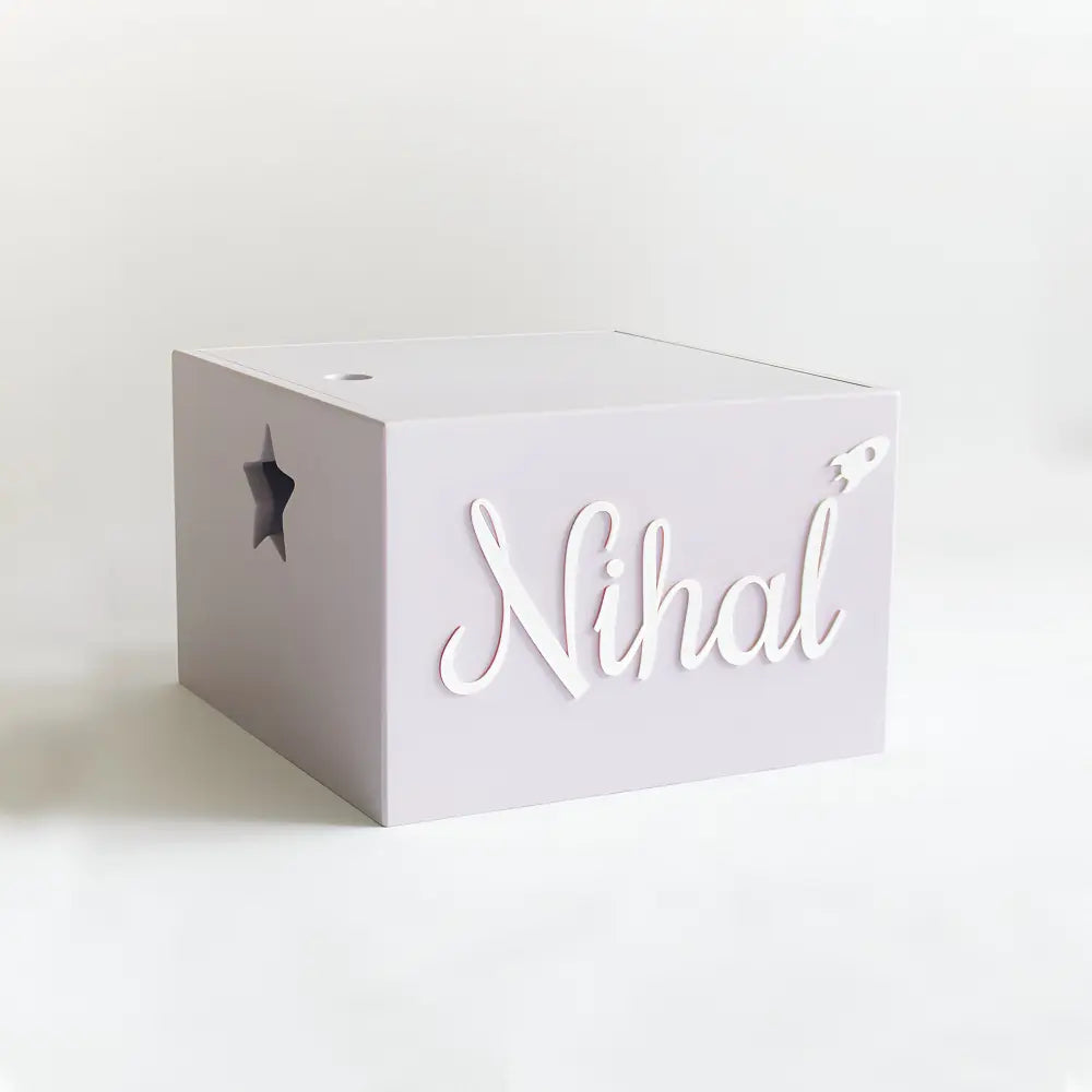 The Tiny Trove Personalized  Star Box - Lilac