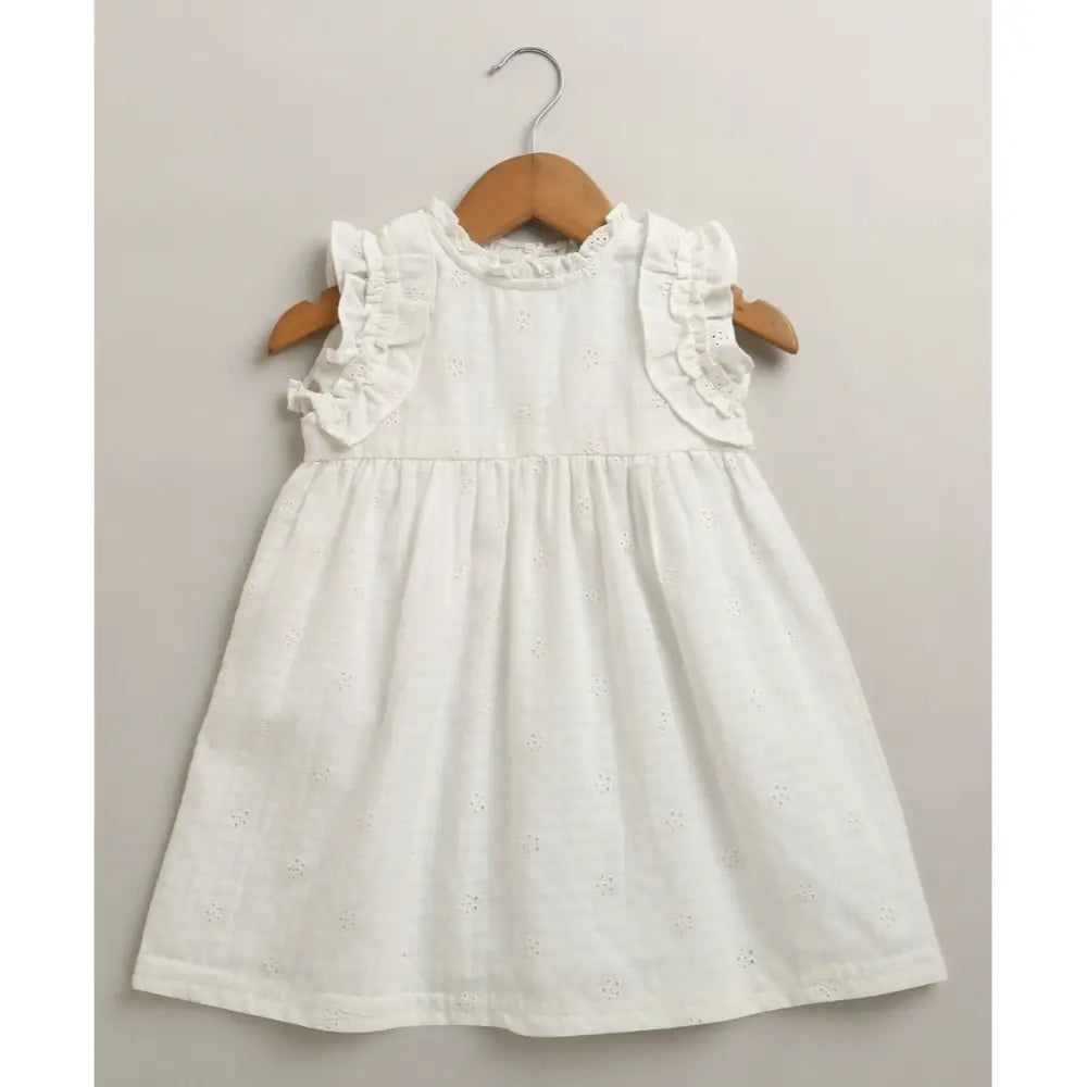 Sweetlime By As Organic Cotton Pure Grace White Dress &amp; Bloomer Set - White