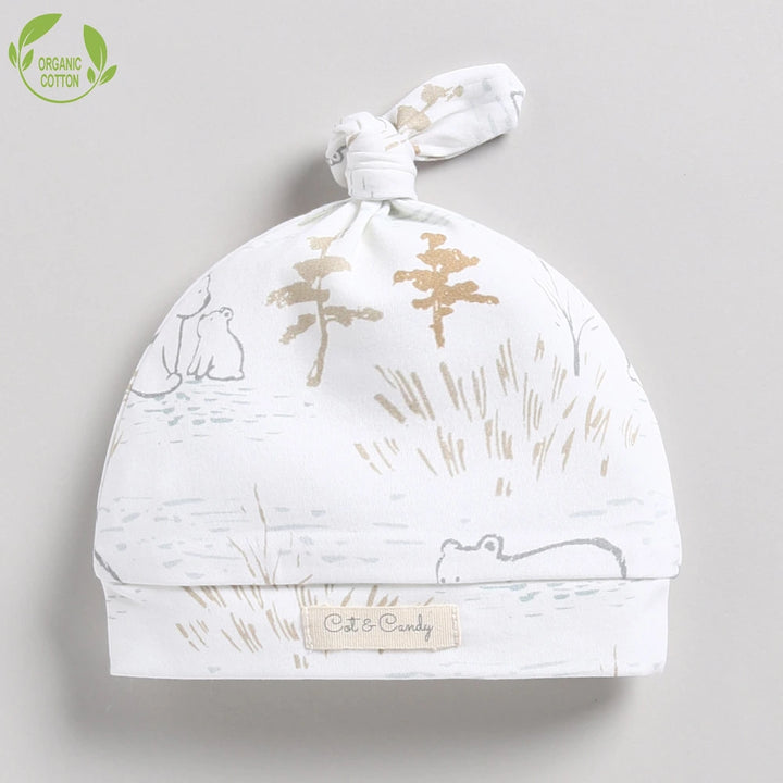 Cot &amp; Candy Baby Organic Beanie - Cuddle Bear