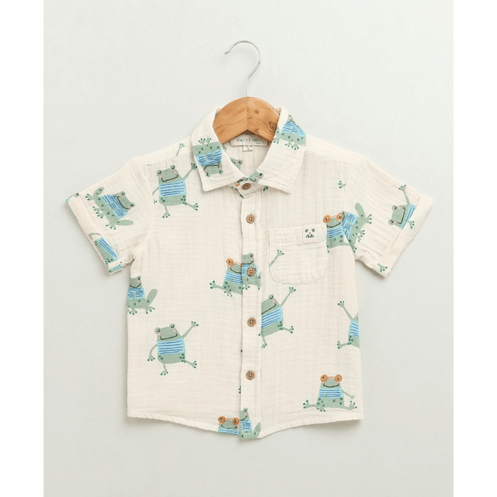 Sweetlime By AS Frog Print Cotton Co-ord Set