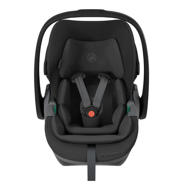 Maxi-Cosi Pebble Slide Pro i-Size, Newborn Car Seat, SLIDETECH®2 Sliding Car Seat Technology, Rear Facing, Full Lie-Flat Recline, Side Impact Protection, Climaflow Ventilation, Lightweight at 3.9Kg, Travel Friendly, 0-24 Months - Onyx Black