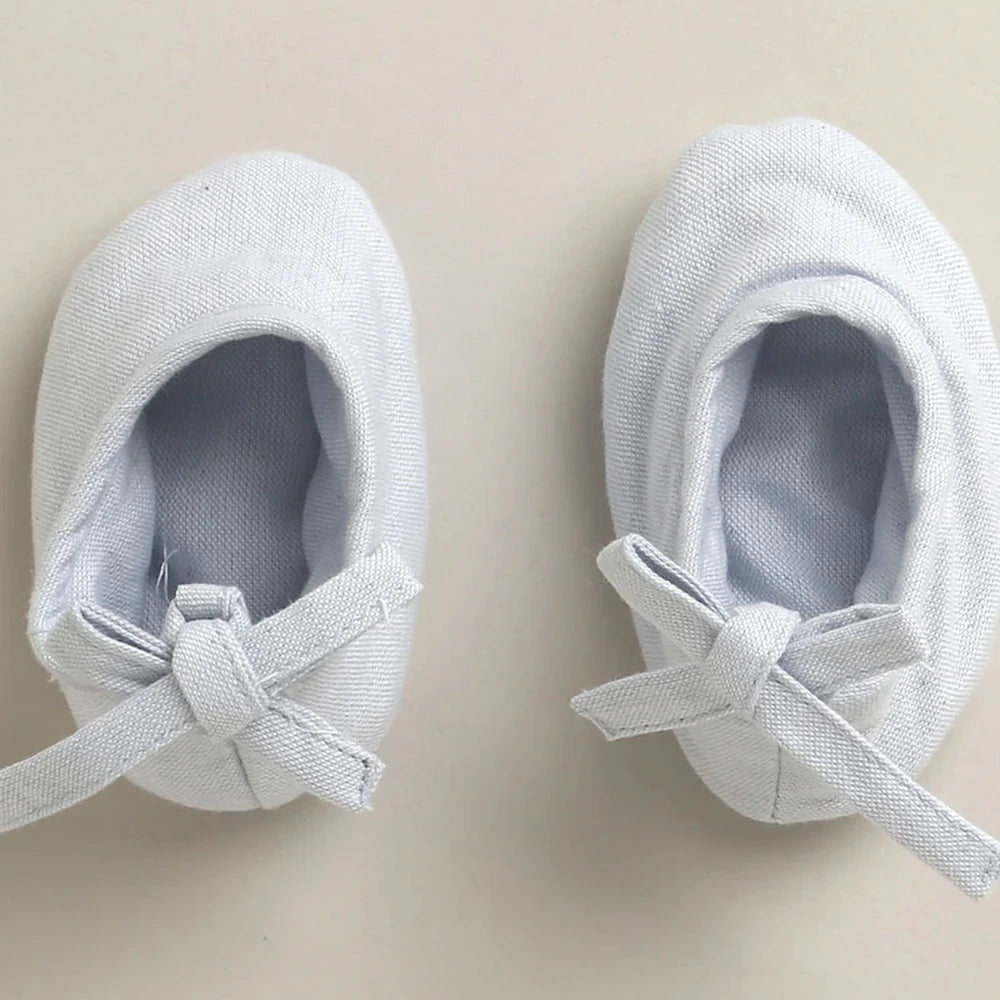 Sweetlime By As Unisex Pure Comfort Organic Cotton Baby Booties - Blue